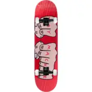 TOY MACHINE Skateboard Deck FISTS LG 8.25" (ASSORTED COLORS) blk ASSEMBLED