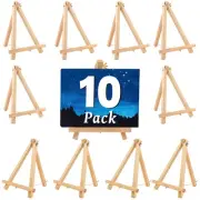 10 Pack 9 Inch Wood Easels,Art Craft Painting Easel,Table Top Easels for Pain...