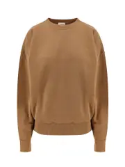 [Saint Laurent] Saint Laurent-Certified Cotton Sweatshirt With Logoed Label-Donna M