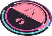 BELLIFFY Skipping Mat Jump Rope Floor Mat Floor Fitness Mat Nonslip Yoga Mat Exercise Yoga Mat Flooring Fitness Mat Skipping Rope Mat Gym Mat for Home Jump Rope Pad Soft Silicon Purple