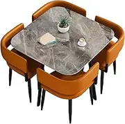 ZYZSY Office Reception Room Club Table, Square Conference Table, Business Conference Room Coffee Table, Dining Room/Patio Furniture Covers Round Table and Chairs