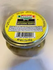 Artichoke Hearts Quarters Marinated Cosmos Antipasto Specialties. 6 Oz BB12/24