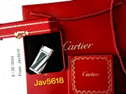CARTIER LIGHTER ROMAN NUMERALS ART DECOR GOLD TRINITY RARE NEW,MINT PALLADIUM***