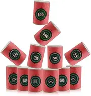WALWAL 12Pcs Soft Bullet Target, Bullet Dart Target - Foam Shooting Game, Compatible for NERF N-Strike Blasters Guns(Red)