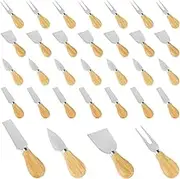 DJAPWPX 32 Pcs Cheese Spreader Knives, Stainless Steel Butter Spreader Set, Dishwasher Safe Cheese Utensils, Portable Mini Butter Knives for Charcuterie Cake Sandwich