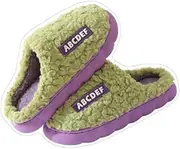 [Generic] Thick Cotton Slippers for Indoor and Home use, Anti Slip and Warm Green One Size