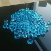 Feng Shui Chandelier Hanger 50PC Azure Cerulean Octagon Bead Suncatcher Decor