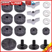 18Pcs Cymbal Felts Set Cymbal Felt Washer Set Cymbal Washer Set Drum Accessories