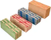 500 Assorted Flat Coin Wrappers - 100 Dimes, 100 Nickels, 100 Pennies, 200 Quart