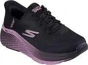 [Skechers] Women's Hands Free Slip-Ins: Max Cushioning Elite 2.0 Sneaker, Black/Mauve, US 5