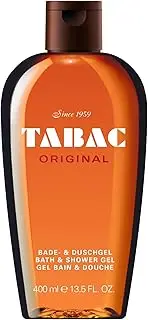 TABAC ORIGINAL Shower Gel: Bath & Shower Gel for Men, Classic Men's Fragrance with Woody Spicy Aromas, Moisture & Care, Made in Germany, 400 ml