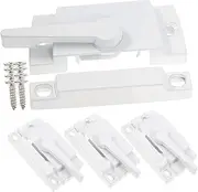 Vaguelly 4pcs Window Sash Locks Durable Window Safety Locks Easy Installation Enhance Security Privacy