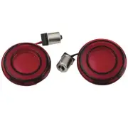 Kuryakyn Tracer LED Turn Signal Inserts 1156 Red LED, Red Lens Rear 2908
