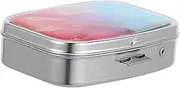 Portable Pill Box Pill Case Cute Purse Organizer Pocket Pharmacy Purse Accessories Iron Silver