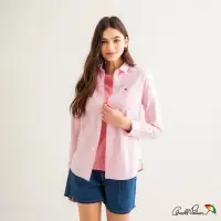 在飛比找Yahoo奇摩購物中心優惠-Arnold Palmer -女裝-多彩格紋拼接素面長袖襯衫