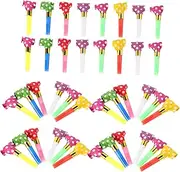 WESIEVYA 40pcs Blow Dragon Whistle Puzzle Gyro Music Whistle Lattice Fixing Clips Double Clamps Telescopic Whistle Filler Favor Pole Cute Whistle Outdoor Label Propagation Stem Plastic