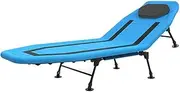 Z&y GLAa Folding Bed 5-Speed Adjustable Backrest Folding Bed Single Lunch Simple Office Chair Siesta Adult Beds Recliner Bed ，Easy to Carry and Comfortable/Blue/200 * 80 * 40Cm