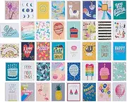 American Greetings Deluxe Birthday Card Assortment, Bright & Cheerful (40-Count)