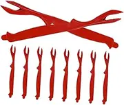Alipis Hotel Family Use 10pcs Crab Forks Easy Peel Lobster Shell Shrimp Plastic Seafood Eating Tools