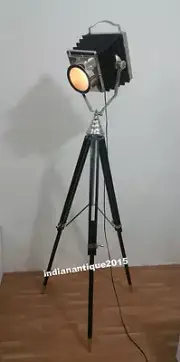 Black Chrome Spotlight Industrial Camera Searchlight Floor Lamp Living Room Lamp
