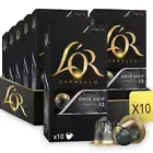 NEW 100 L'Or Espresso Coffee Pods Onyx 12 Intensity Nespresso Machine Compatible