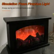 Home LED Fireplace Lantern Simulation Flame Battery Operat/USB Lamp Decor Crafts