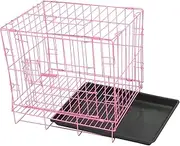 Alasum Folding Dog Iron Pet Cage House Playpen Portable Pet Crate for Small and Medium Dogs Cat Rabbit Safe Comfortable