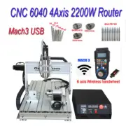 CNC 6040 4-Axis 2200W Router Mach3 USB Engraving DIY Engraver Cutting Machine AU