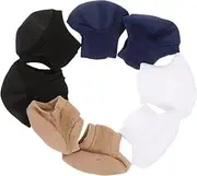 AUTSUPPL Supple Gel Lined Heel Socks 4 Pairs for Women's Moisturizing and Cracked Heel Care