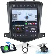 Car Stereo Radio for Chevy Cruze 2009-2015 : 4 Core 2G+64G 9 Inch Touch Screen Head Unit Replacement with Wireless Carplay/Android Auto, Bluetooth GPS WiFi FM SWC Mirror Link Backup Camera