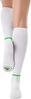 GLEMOSSLY T.E.D. Anti Embolism Compression Stockings, 15-20 mmHg Thigh High Knee High Ted Hose Socks with Inspect Toe Hole