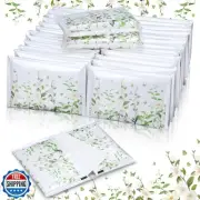 Fourluoo 50 Pack Summer Magnolia Flower Pocket Tissues Individual Packs Bulk