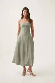 Clover Corded Midi Dress