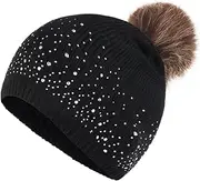 [Generic] Large Wool Men Solid Color Knitted Cotton Hat Running Sports Warm Knitted Hat at War