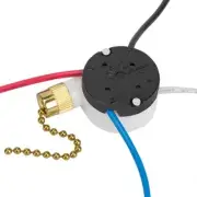 Ceiling Fan Switch Zing Ear ZE-208s E89885 3 Speed 4 Wire Pull Chain Switch F...