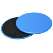 Exercise Core Sliders, Glider Discs w Strap for Full Body Workout, Blue, 1Set