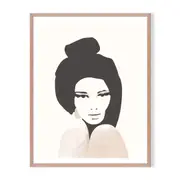 Miranda Framed Wall Art - Timber
