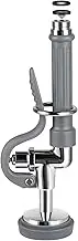 KANONEY Pre Rinse Spray Valve with Handle Grip for Commercial Sink Restaurant Faucet Replacement Kit 1.42GPM High-Pressure Sprayer Nozzle Dish Spray Face for Industrial Dishwasher Kitchen, Gray