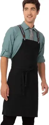Unisex- Berkeley Bib Apron Sleeveless Work Utility Apron