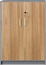 Solid wood file cabinet with lock for office storage and organization, multi-layer printer and filing cabinet with lock