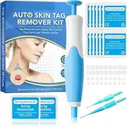 Skin Tag Remover Kit, Effective Skin Tag, 2 In 1 Auto Fast Warts Removal Device, Changeable Head Removal Pen With 40 Rubber Bands For 2-8mm Skin Tags, Safe Warts Remover Tool