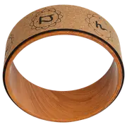 Yoga Pilates Wheel Cork Circle Prop Back Chest Hips Abdomen Stretch Roller