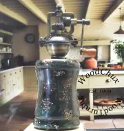 Pepper Mill Grinder Peppermill Mini Pinecones & Resin Handmade SEE VIDEO 925
