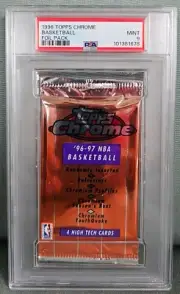 1996-97 Topps Chrome Basketball Pack PSA 9 - Kobe, Iverson, Marbury, Nash, Allen