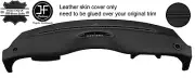 BLACK STITCH TOP DASH REAL LEATHER COVER FOR BMW MINI R50 R52 R53 04-06 FACELIFT (for: Mini)