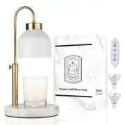 Candle Warmer Lamp, Height Adjustable with Timer, Dimmer, Premium Marble Base...