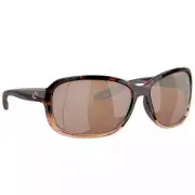Costa Seadrift Shiny Tortoise Sunglasses w/Copper Silver 580G S 06S9114-91140358