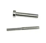 DBM IMPORTS 1 Set Stainless Steel Invisible Receiver Swage Stud End Fitting f...