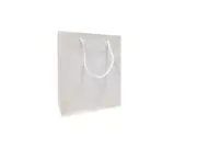 250 x WHITE MATT LAMINATED PAPER GIFT CARRY SHOPPING BAGS BULK - SMALL MEDIUM