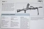 Bren Machine Gun Picture Out of Print Spec Sheet Article Decor Display